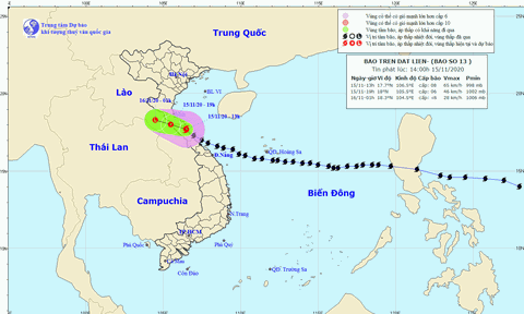 Bão số 13 suy yếu thành áp thấp nhiệt đới, có khoảng nửa tháng trời yên, biển lặng